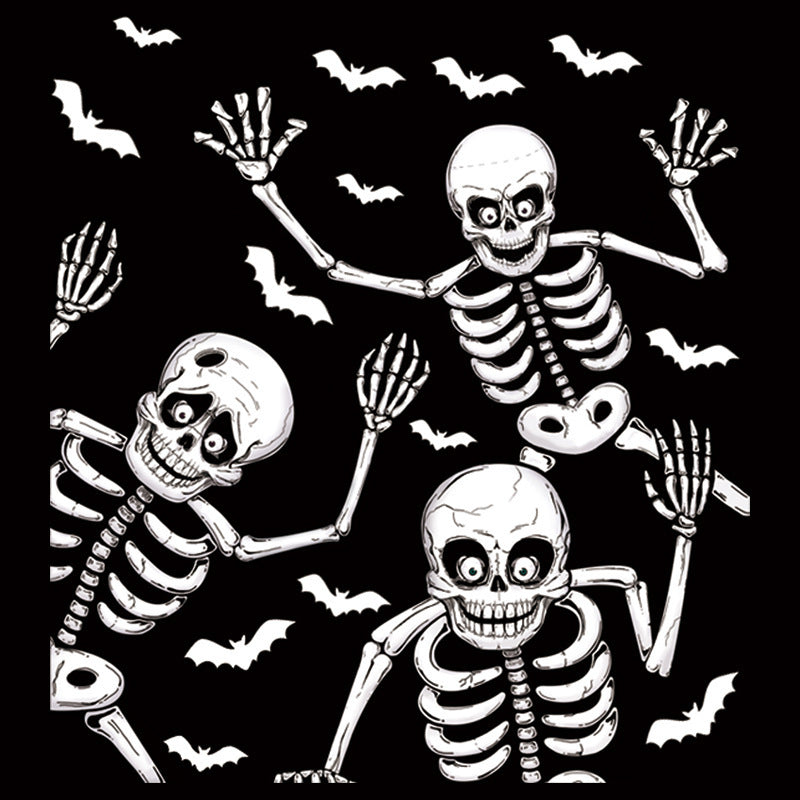 Halloween Skull Wall Sticker – Removable Spooky Decoration for Home and Party