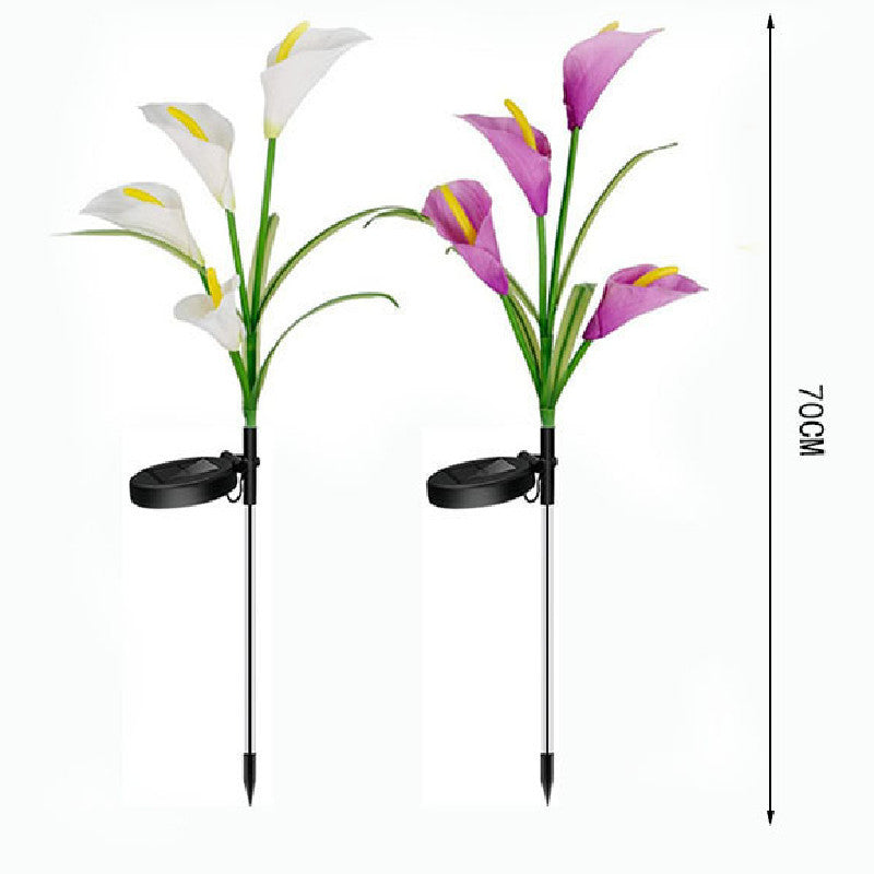 Solar Garden Outdoor Lamp ABS Silk Stainless Steel IP65