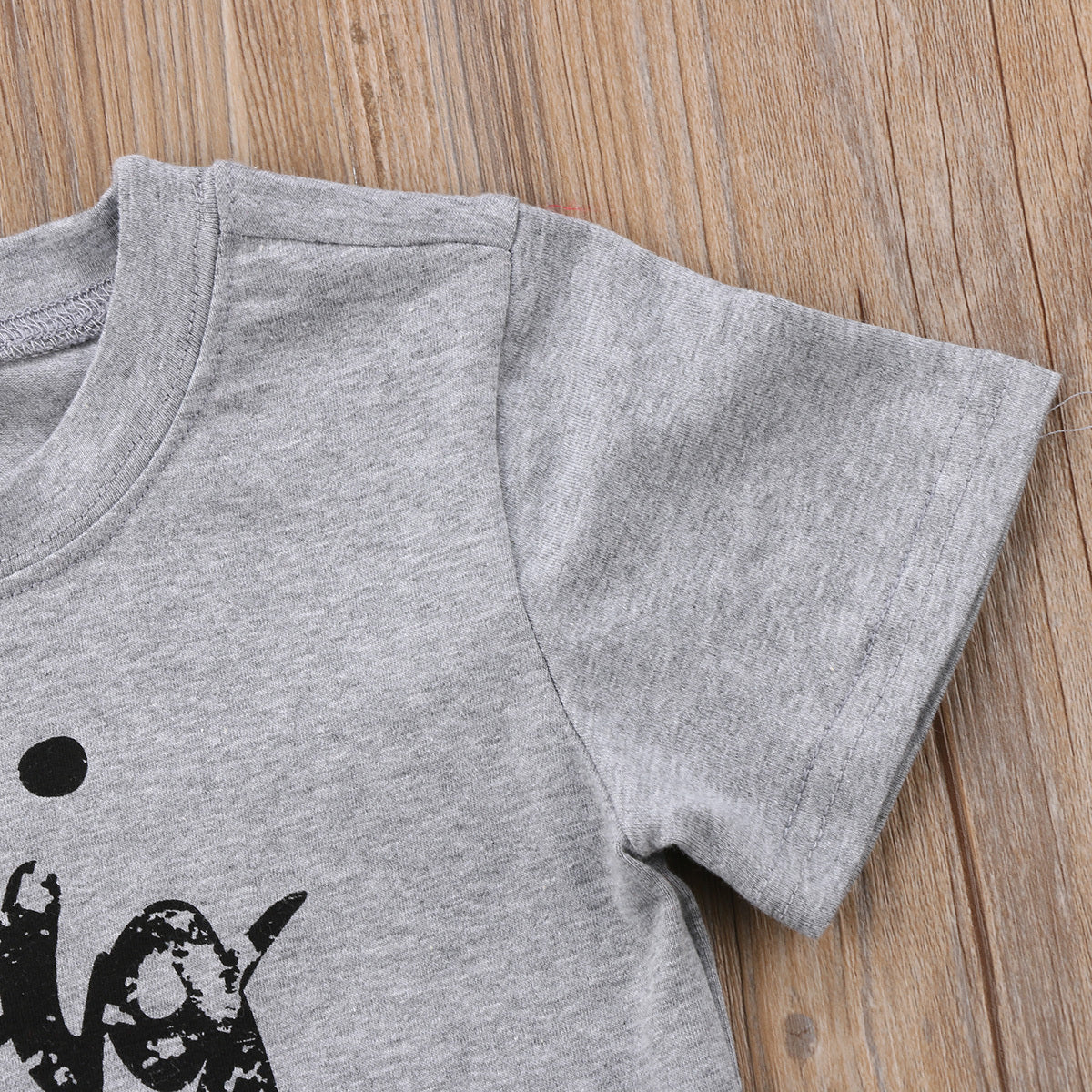 Printed Cotton Short Sleeve Kids T Shirt Regular Fit