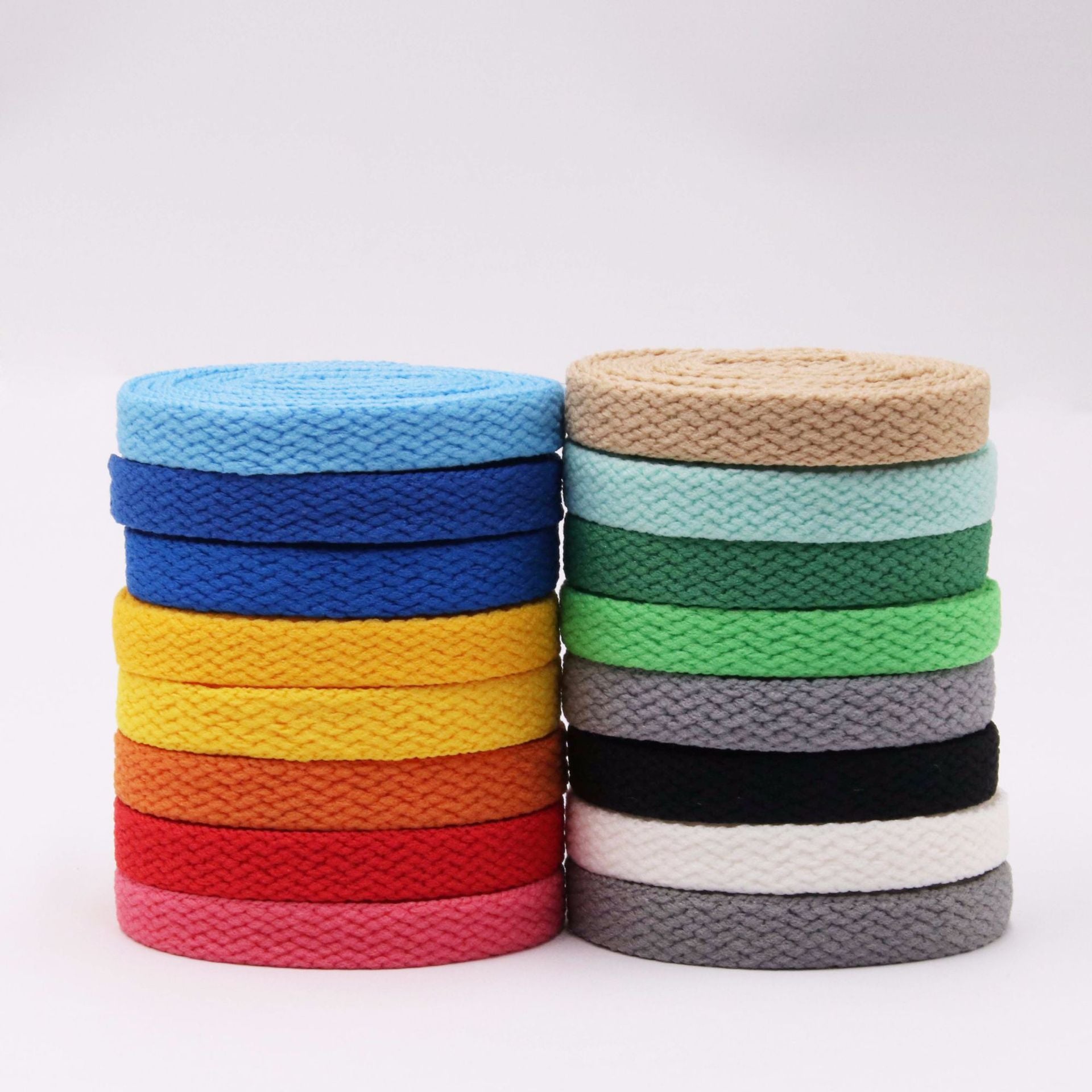 Classic Solid Color Flat Mesh All-Match Shoelace – Universal Footwear Laces