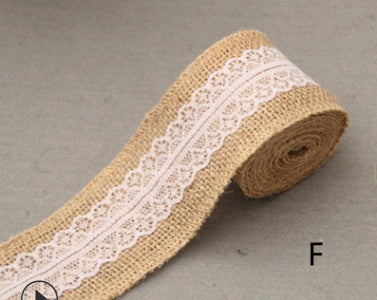 5cm Wide Lace Linen Roll – DIY Handmade Christmas, Wedding, and Craft Decorations