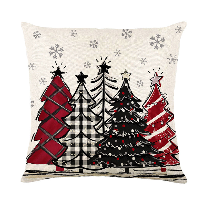 Merry Christmas Cushion Cover Pillowcase 2024 Holiday Home Decor