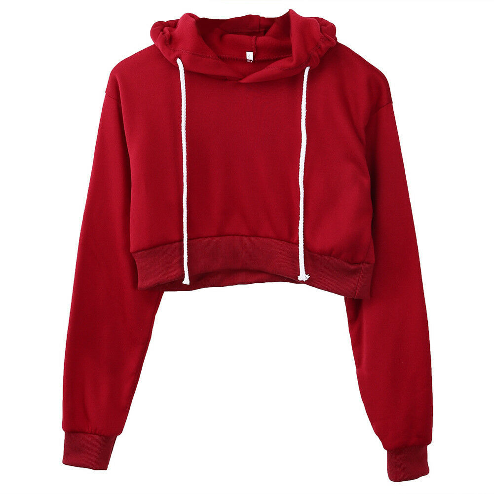 Women's Fleece Hoodie Sweatshirt Slim Fit Solid Casual
