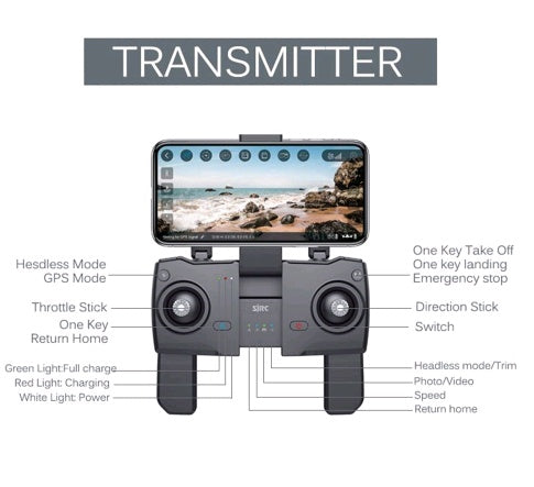 Foldable Quadcopter Drone – Portable RC with Camera Option