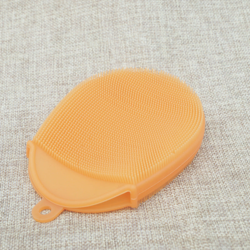 SoftBristle Silicone Baby Shower Brush – Gentle Scalp & Body Cleaner for Newborns