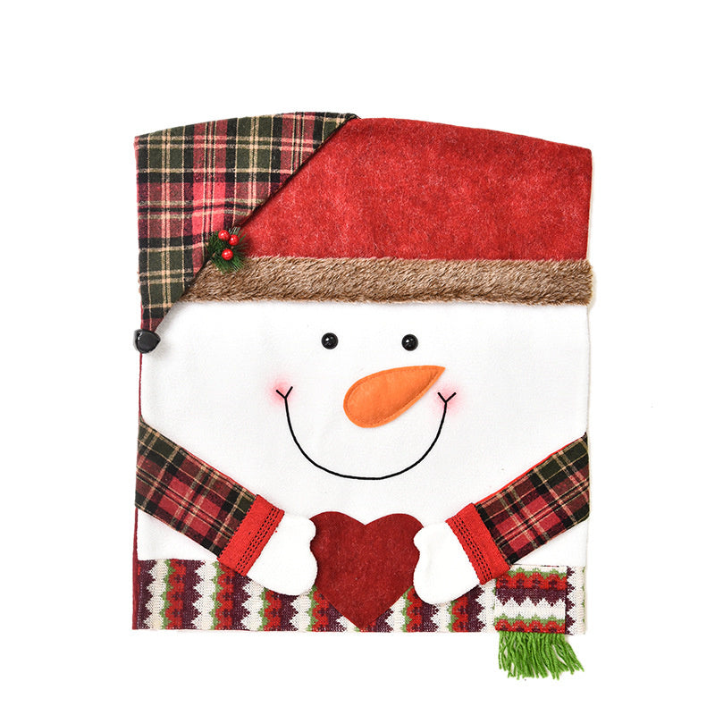 Christmas Embroidered Chair Cover Decoration