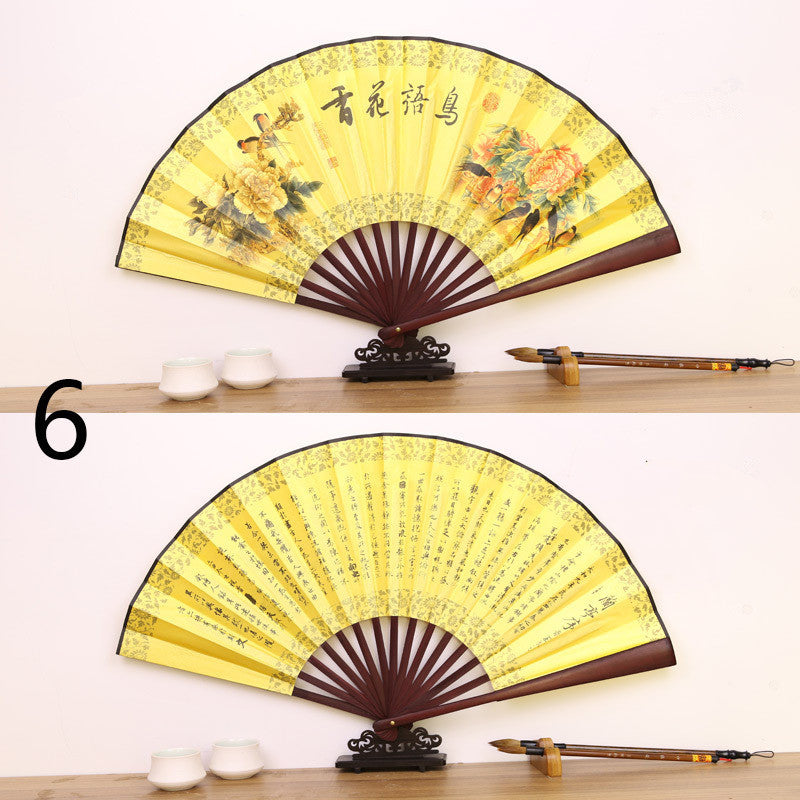 Bamboo craft fan