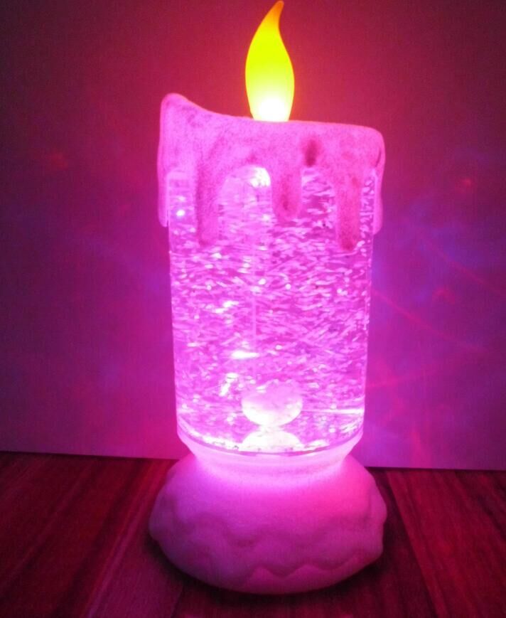 Colorful LED Water Candle Light Decorative Lamp