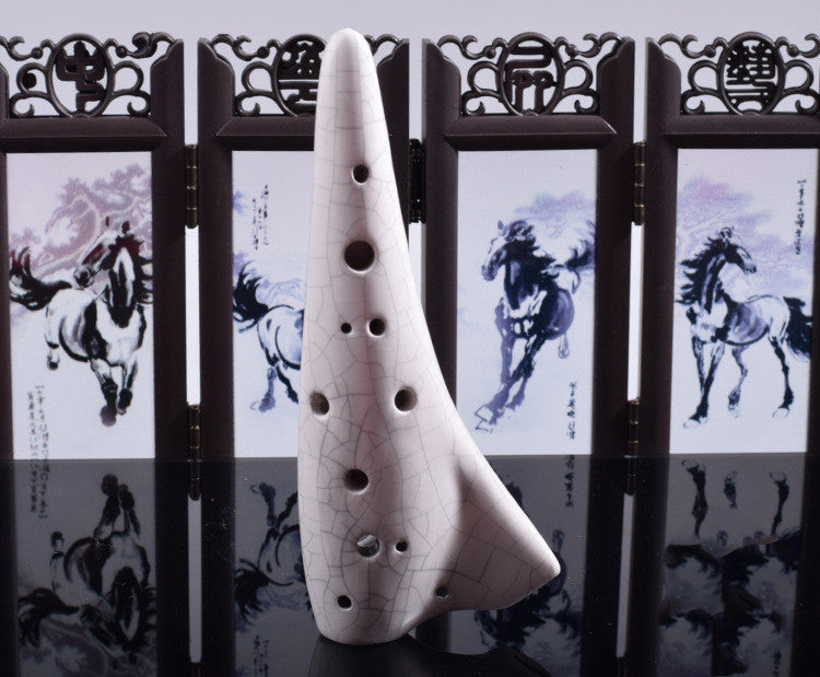 Submarine small Ocarina 12 hole treble C adjustable porcelain flute