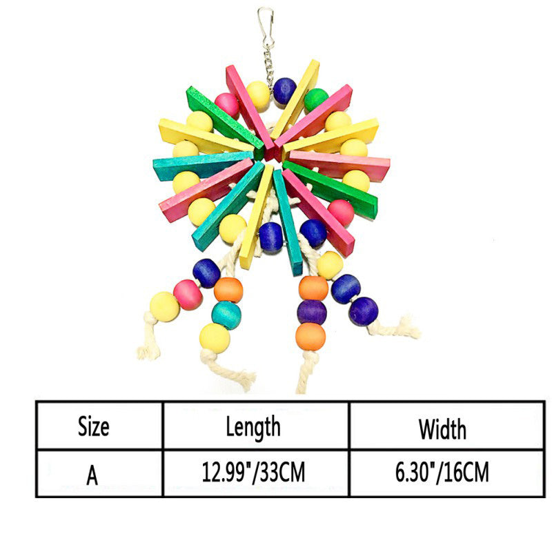 Parrot Nibble Chew Toy for Cage Entertainment and Beak Exercise