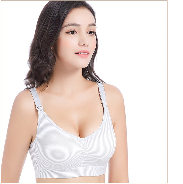 100% Cotton Nursing Bra – Supportive Gathered Cups