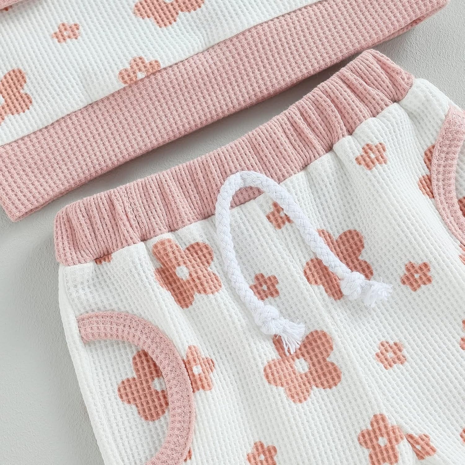 Children's New Flower Print Sweater Suit
