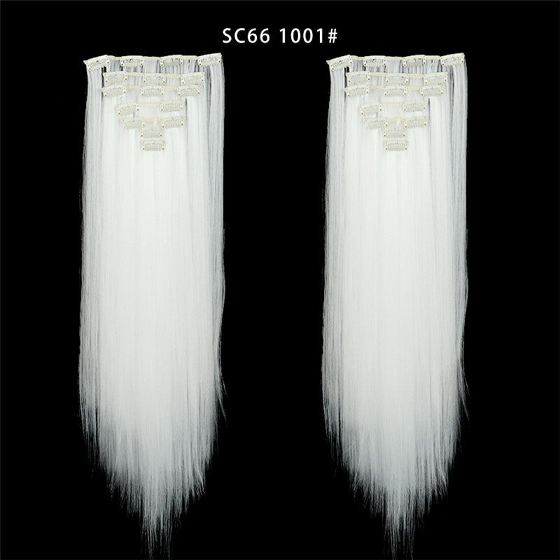 16 Card Seven-piece Hairpiece Clip Wig Beauty Chemical Fiber Wig Set Hair Extension