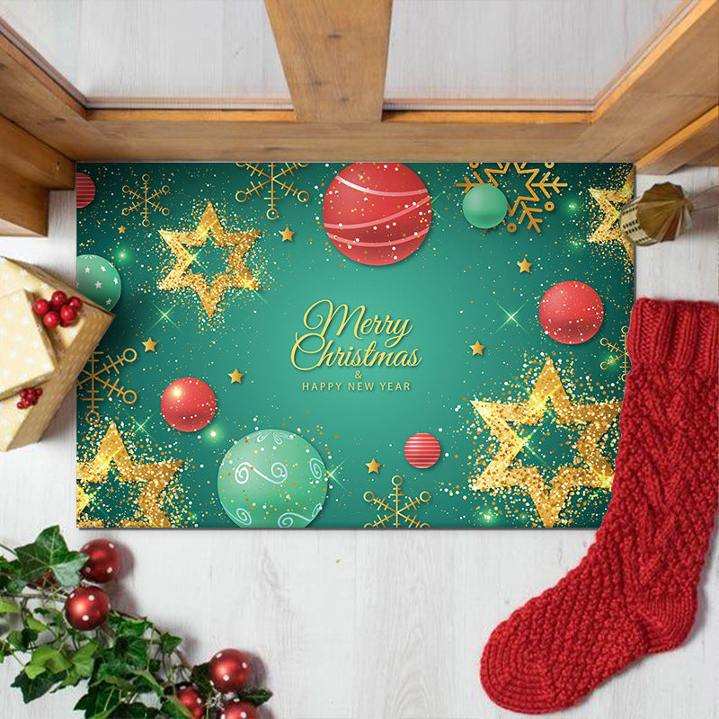 Christmas Theme Carpet Cartoon Decoration Bathroom Floor Mat
