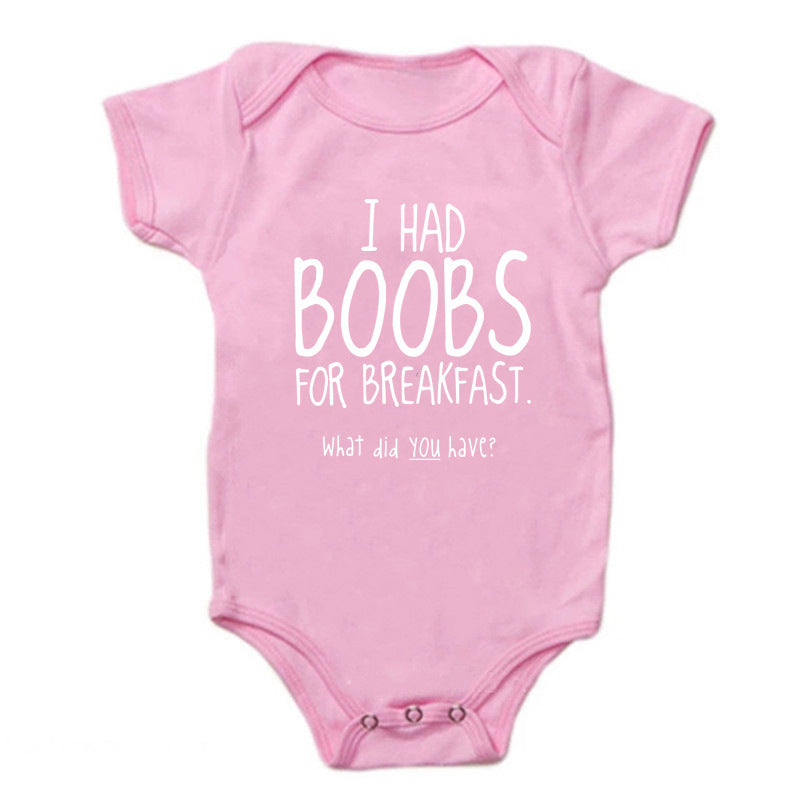 Simple Printed Baby Cotton Jumpsuit – Infant Romper Outfit