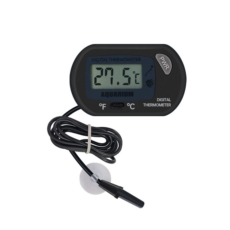 Aquarium Fish Tank Reptile Tank Suction Type Diving Pet Box Thermometer