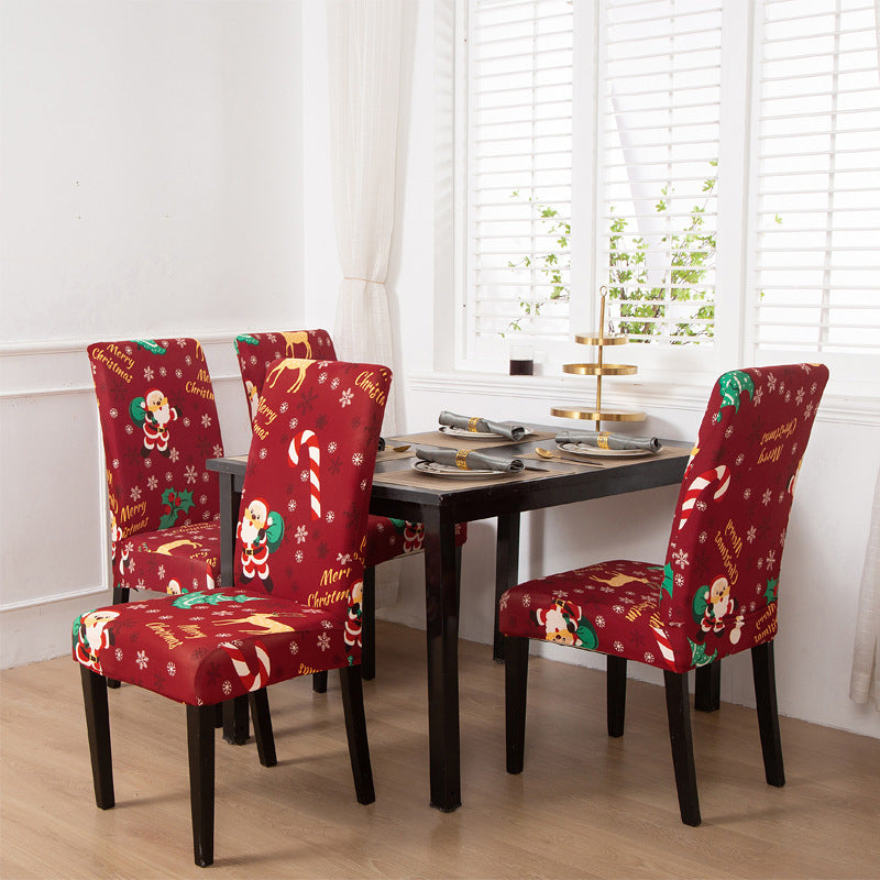 Christmas Modern Style One-Piece Office Chair Cover