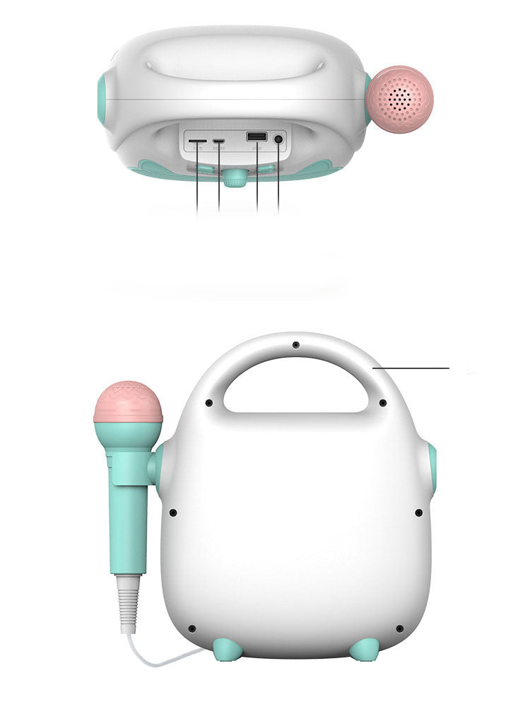 Kids Portable Plastic Bluetooth Karaoke Machine With Mic
