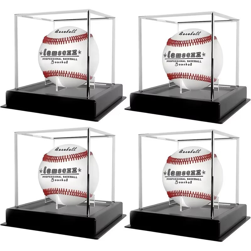 Acrylic Transparent Baseball Display Box Baseball Shelf Base