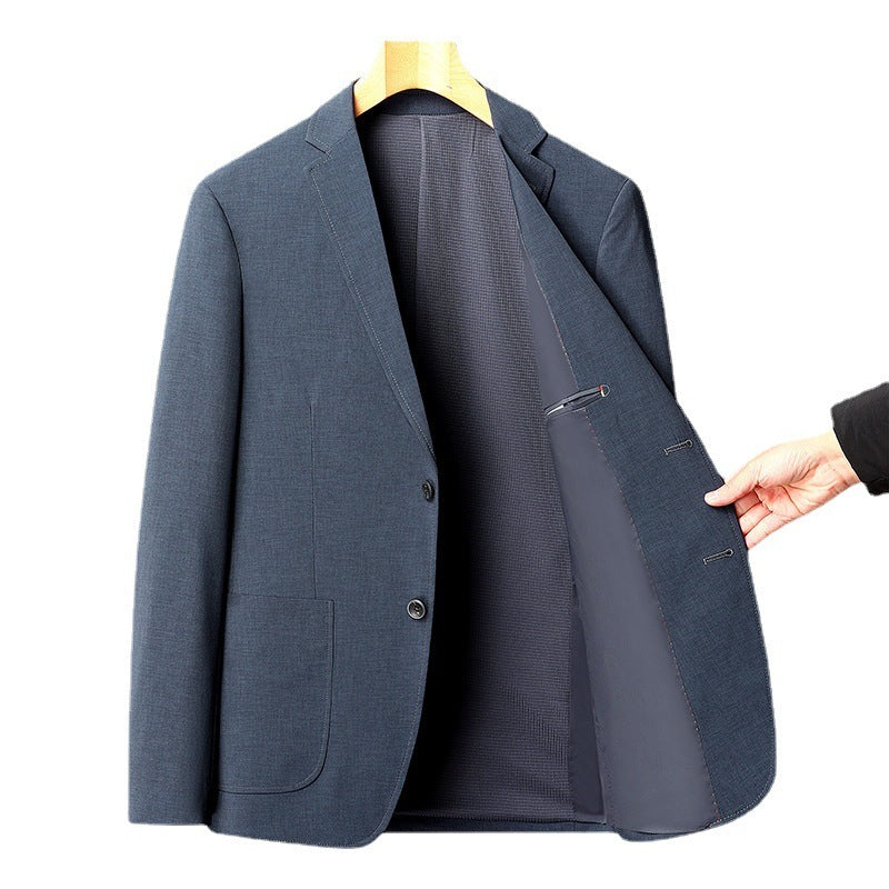 Spring And Autumn Thin Men's Suit Non-ironing Slim Fit
