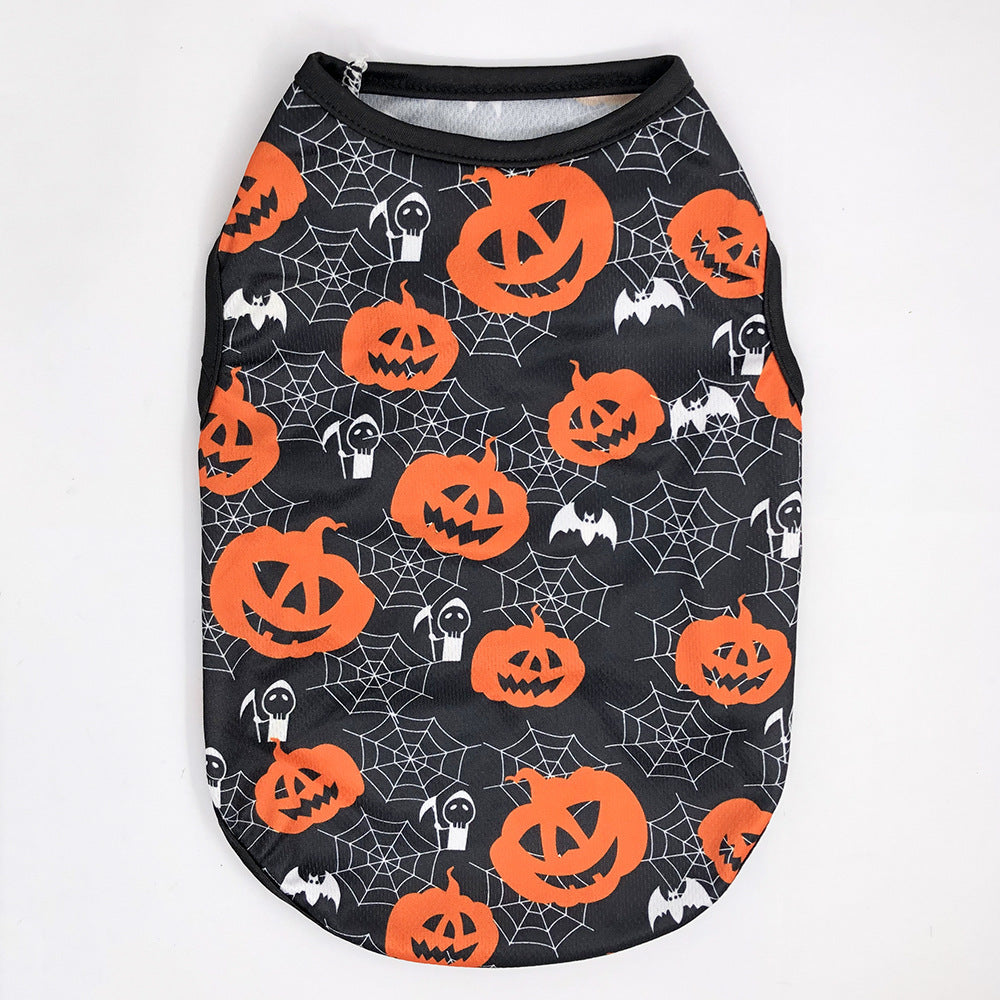 Halloween Pet Clothes – Dog and Cat Outfit for Spring, Summer, and Autumn Wear