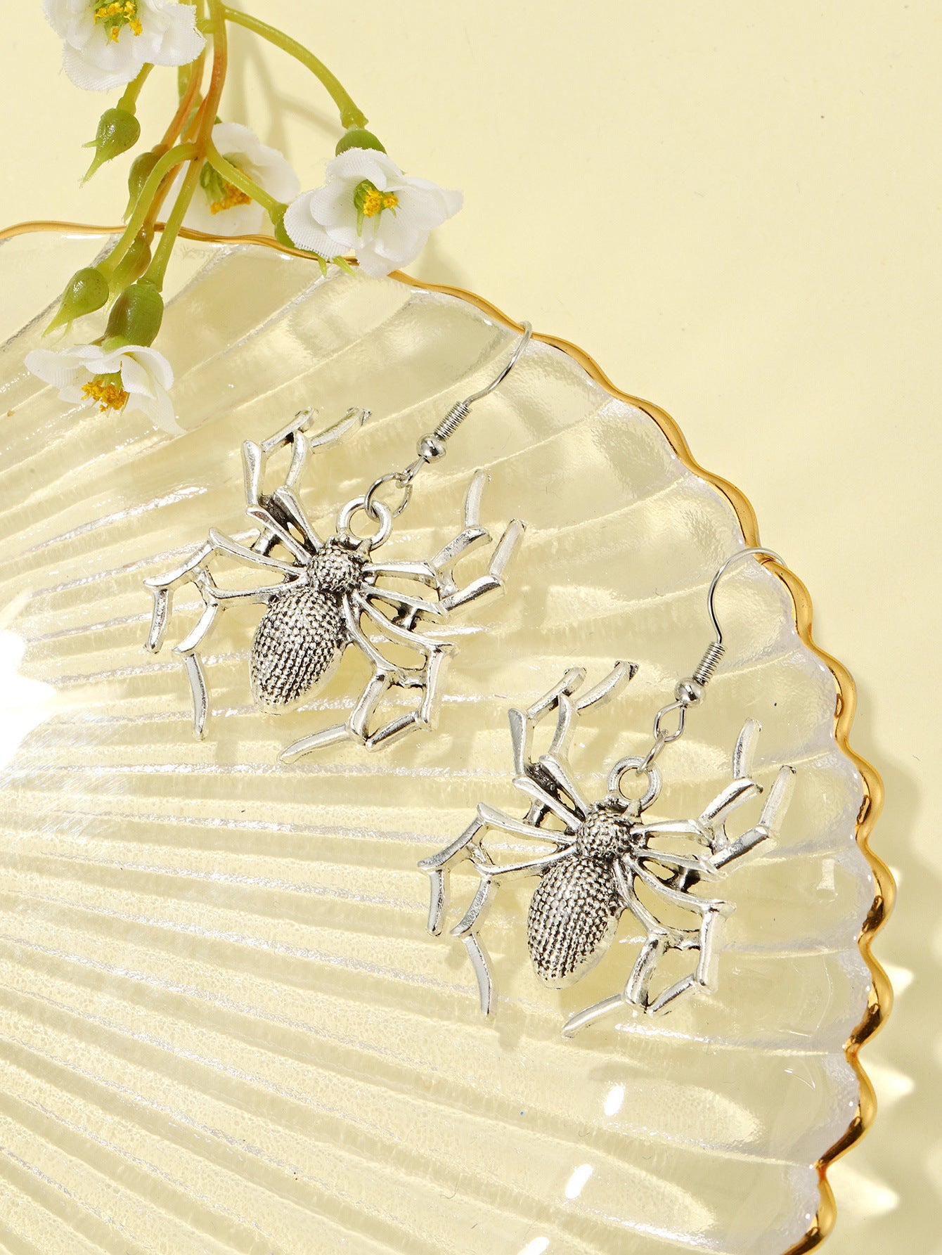 New Halloween Ear Accessories Alloy Spider Earrings Retro Insect Earrings