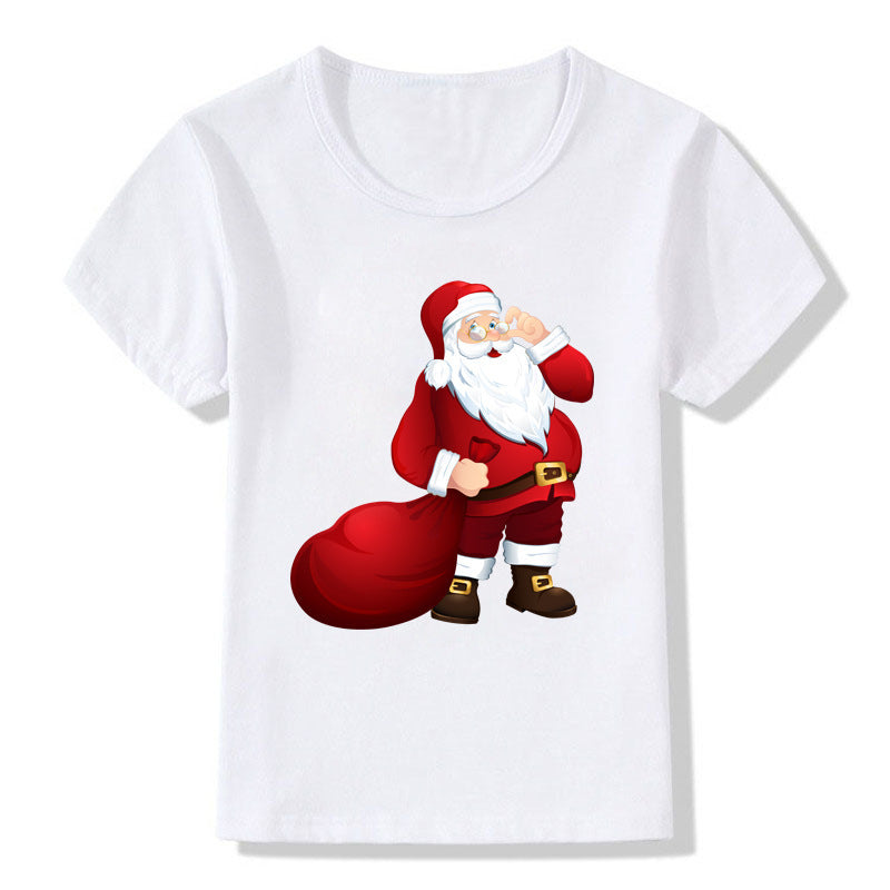 Unisex Cotton Crew Neck Christmas Tee Regular Fit Kids