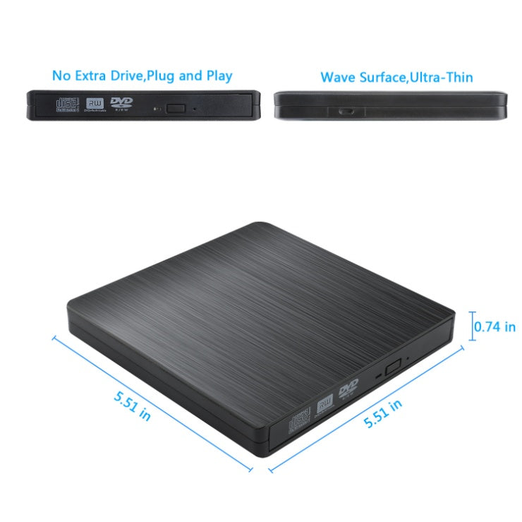 External Optical Disk Drive – CD/DVD Reader & Writer