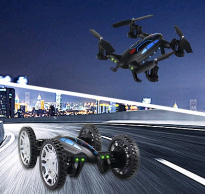OTRC FY602 2-in-1 RC Drone Car – Flying Quadcopter & High-Speed 4WD with HD Camera