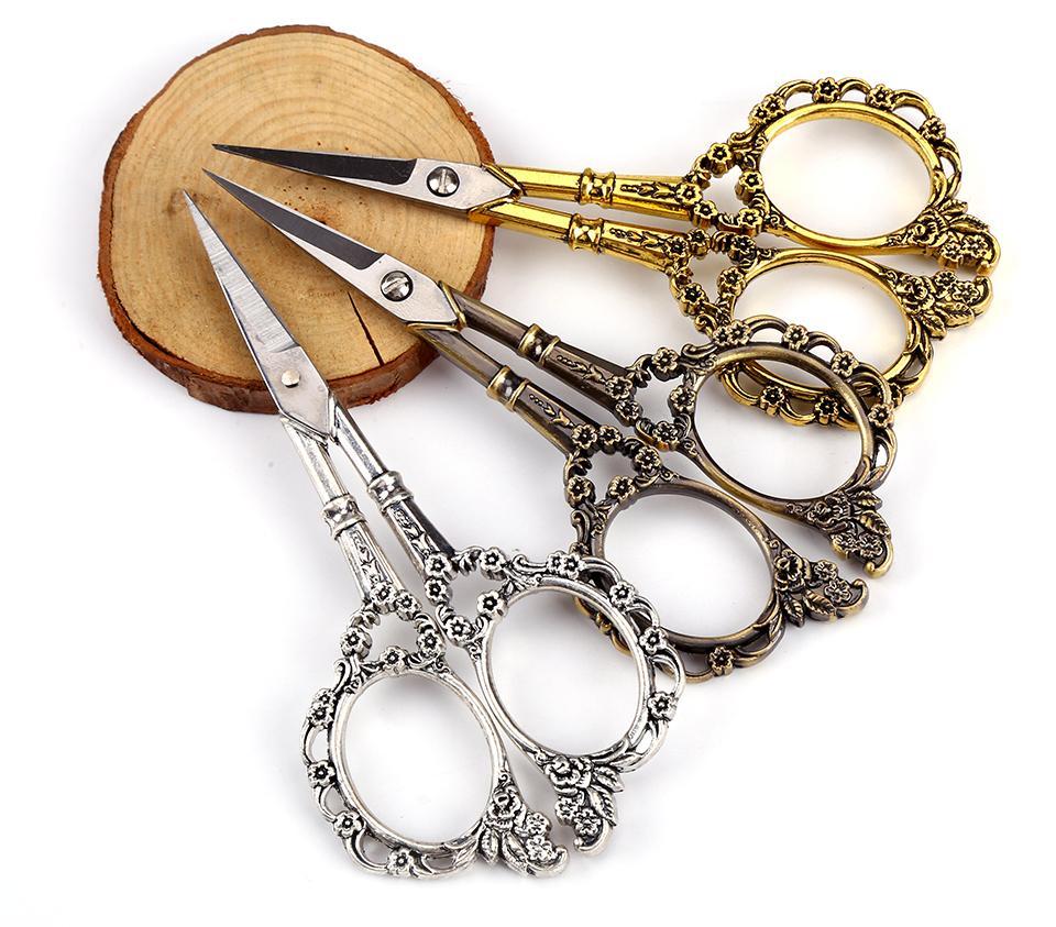 Vintage Floral Needlework Scissors – Sewing, Crafting, and Embroidery Tool