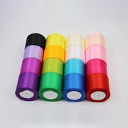 8CM Wide Ribbon Silk Colored Ribbons – Wedding, Craft, and DIY Decorations