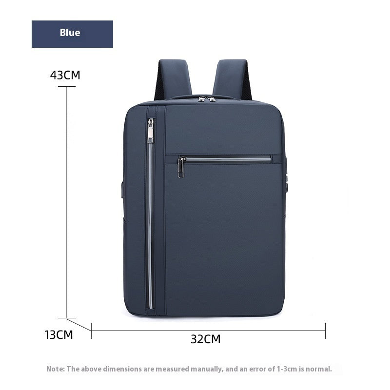 Anti-theft Password Lock Backpack Business Commute Large Capacity Men's