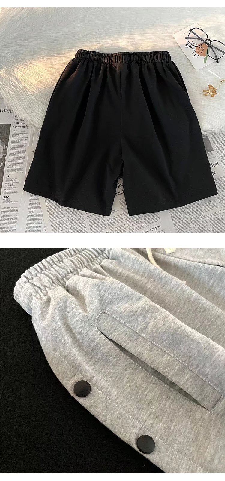 Straight Loose Five-point Sports Casual Shorts