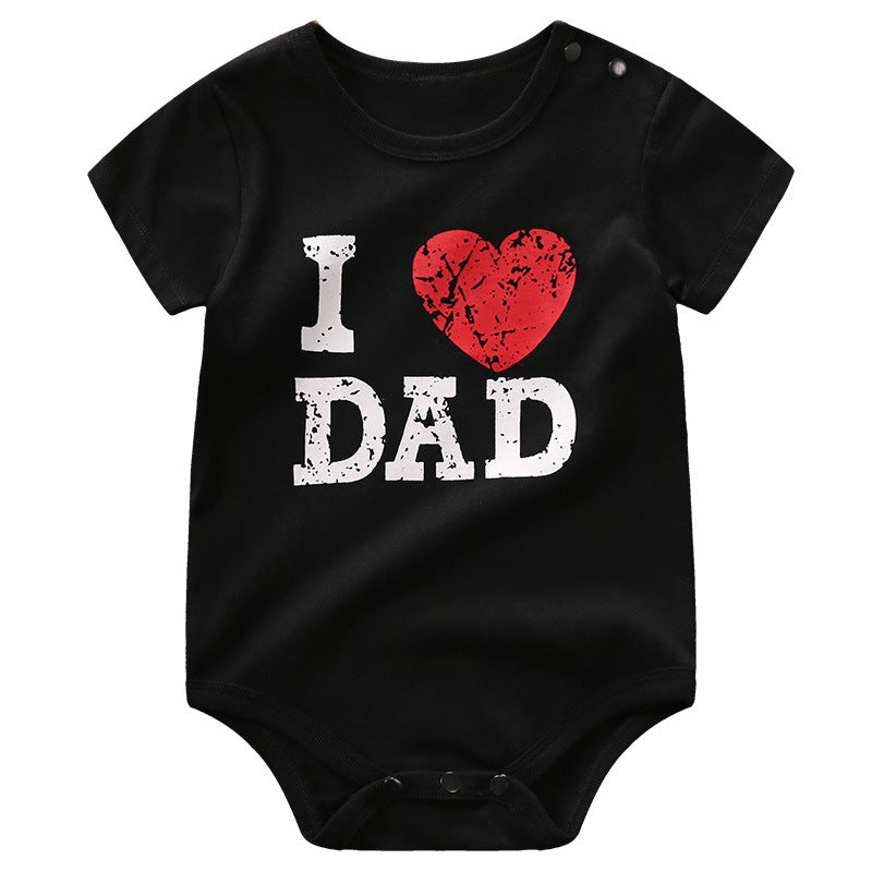 Baby Short Sleeve Triangle Romper – Newborn Cotton One-Piece