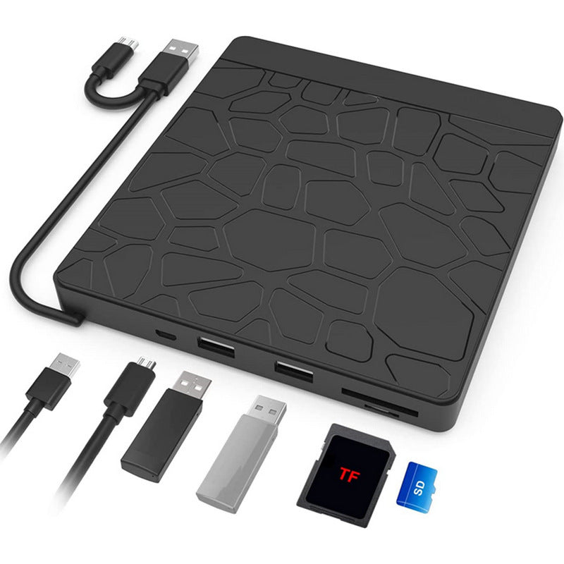 5-in-1 Multi-function External Optical Drive – Notebook Recording & Playback