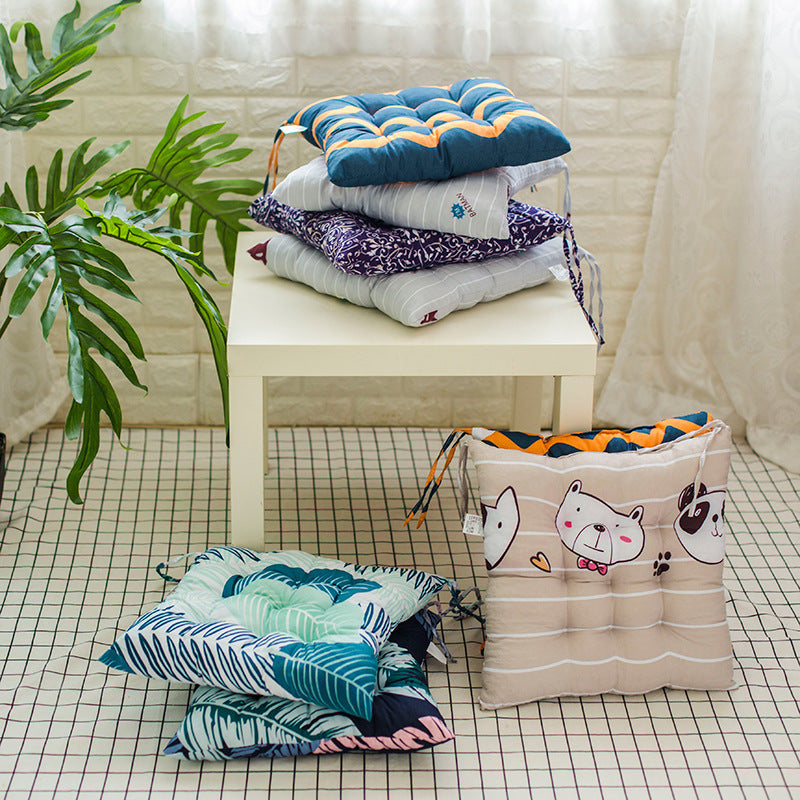 Thickened Cushion Office Cute Cartoon Student Seat Warm Dining Chair Cushion Tatami Floor Mat