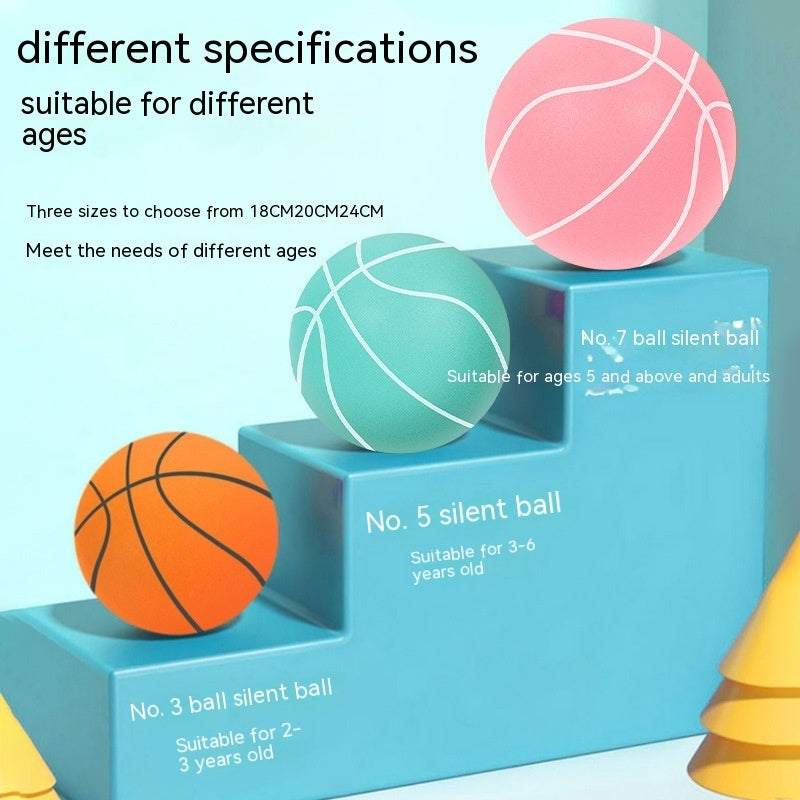 Home Indoor Toddler Elastic Ball Toy – Silent Racket Basketball for Kids