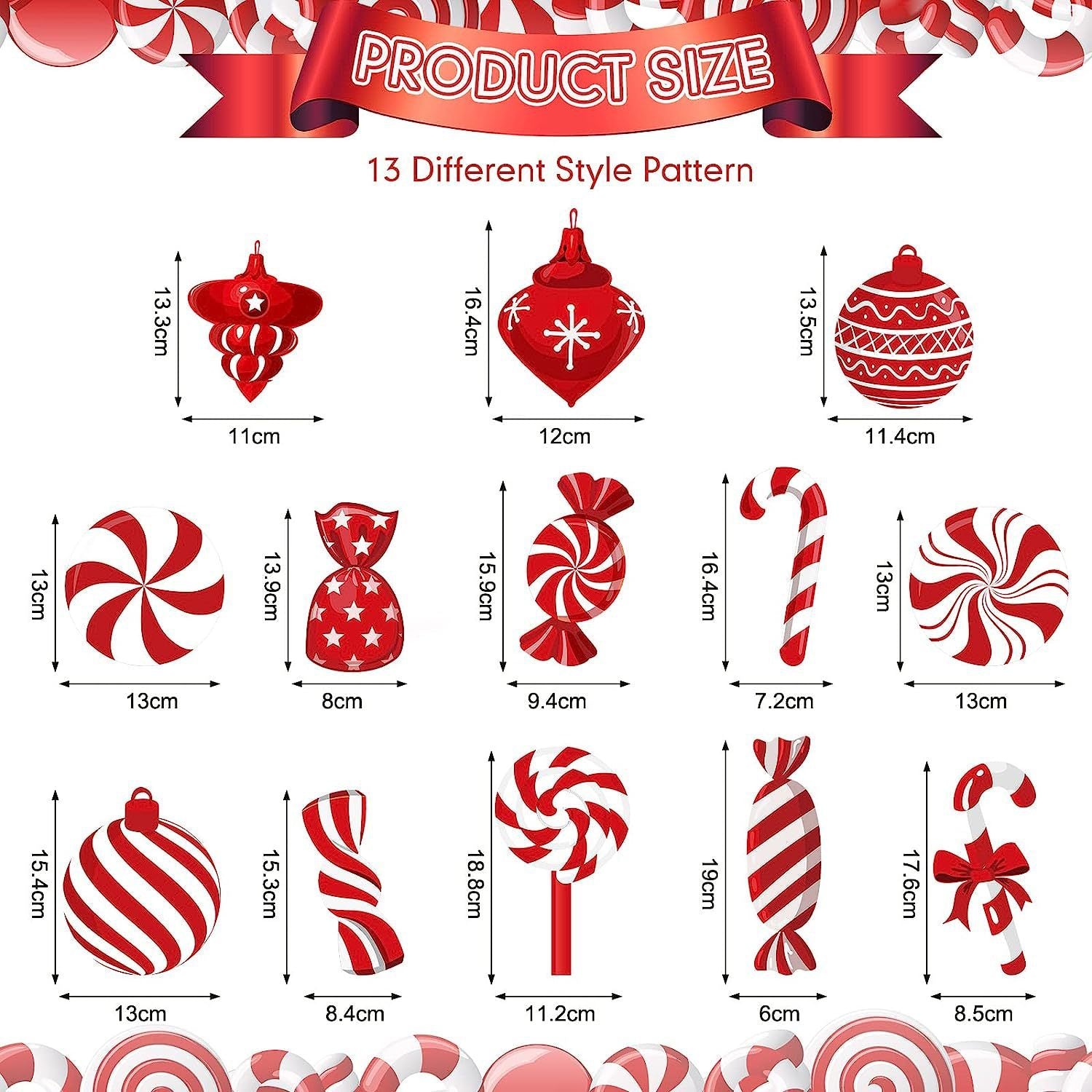 26-piece Candy Spiral Decorative Pendant