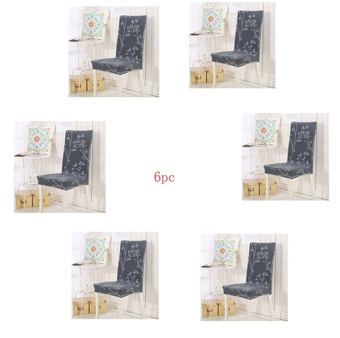 Elastic Siamese Solid Color Stretch Office and Hotel Chair Cover