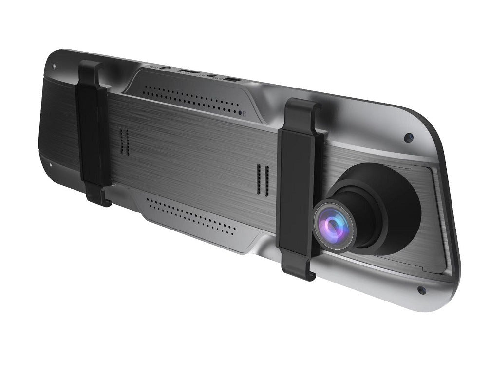 10-Inch Full Touch Dash Cam – Rearview Mirror Driving Recorder
