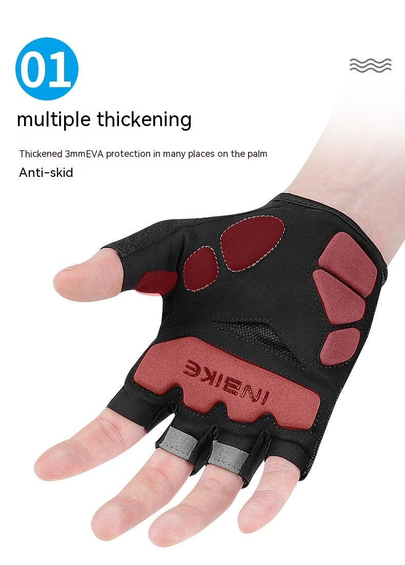 Outdoor Half-finger Riding Gloves Baby Boy And Girl Summer Shockproof Wear-resistant Equipment