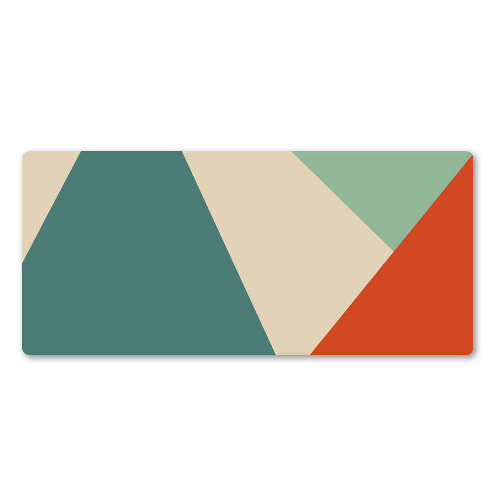 Symmetrical Pattern Mouse Pad – Non-Slip Rubber Base, Smooth Cloth Surface, Stitched Edge