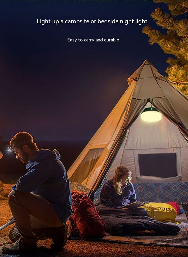Solar Camping Waterproof LED String Lights Outdoor Tent Decoration