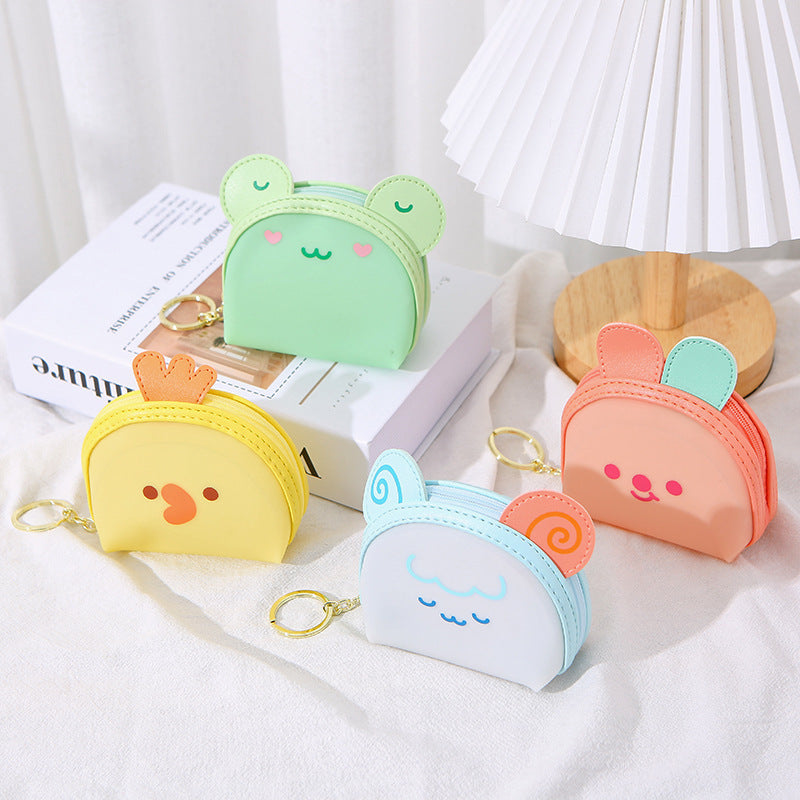 Cartoon Jelly Color Cute Animal Coin Purse