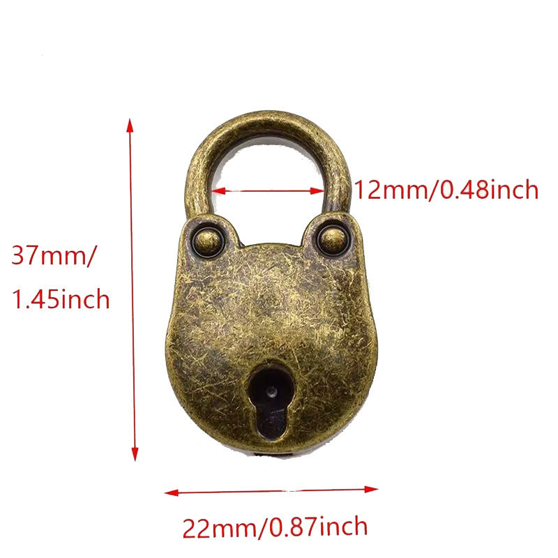 Bear Alloy Padlock Retro Cartoon Lock