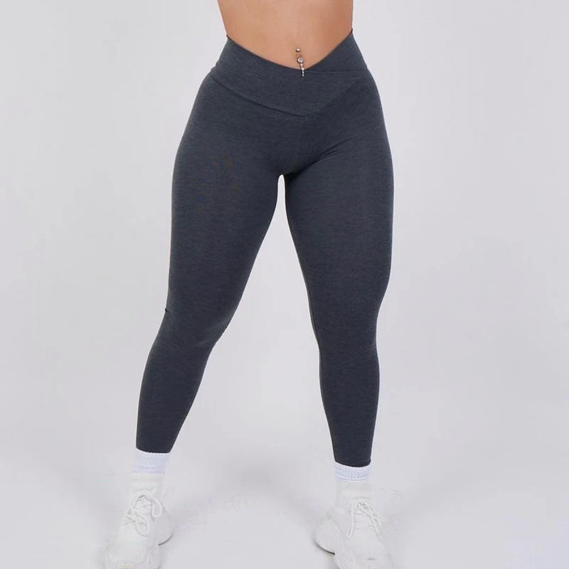 Seamless Scrunch Leggings – Tummy Control High-Rise Workout Pants