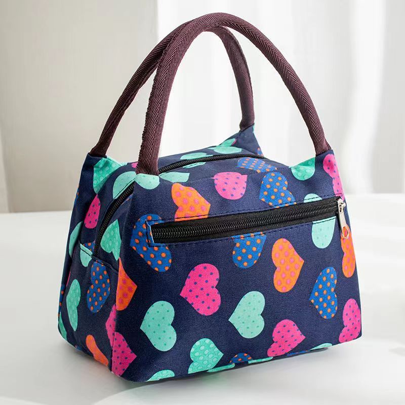 Printed Portable Student Small Cloth Bag – Makeup & Storage Organizer