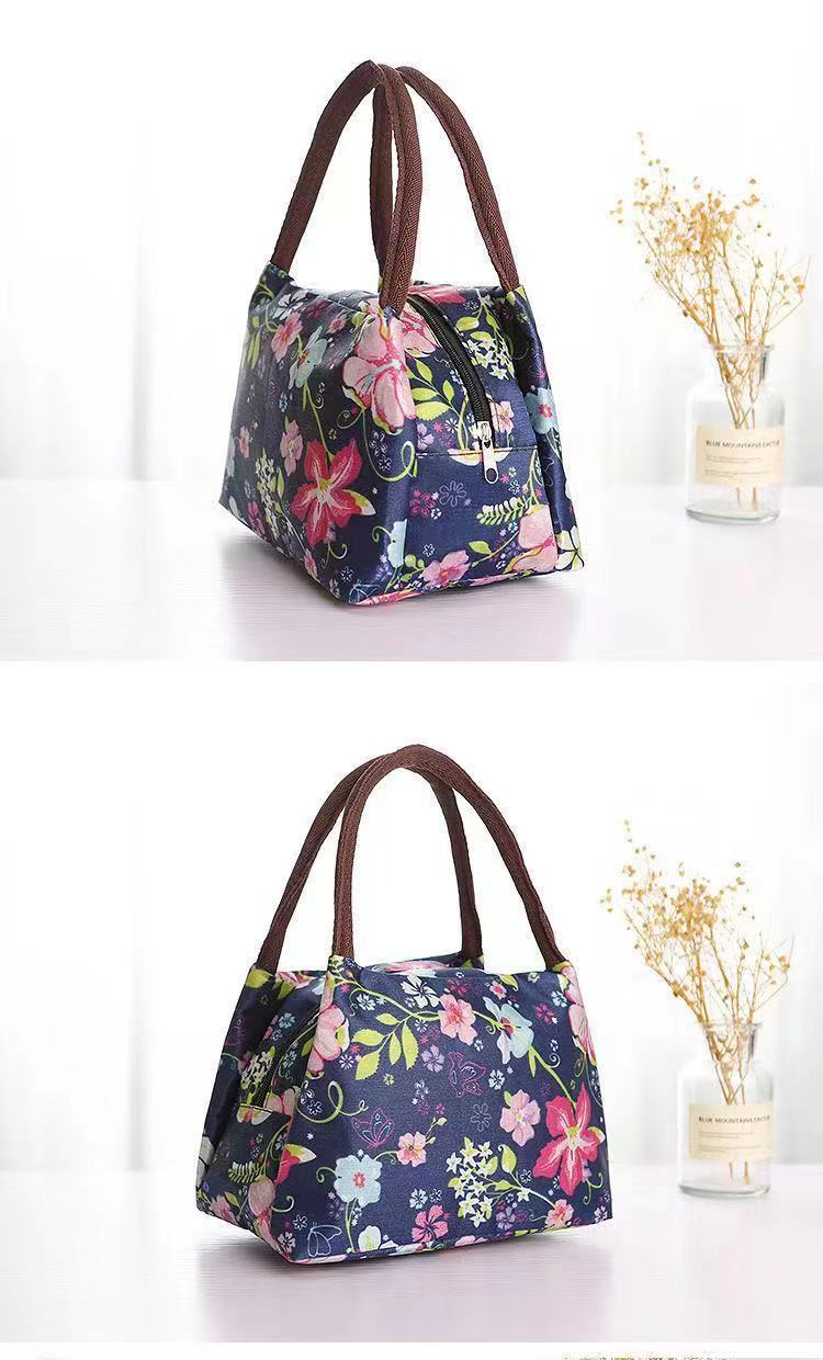 Printed Portable Student Small Cloth Bag – Makeup & Storage Organizer