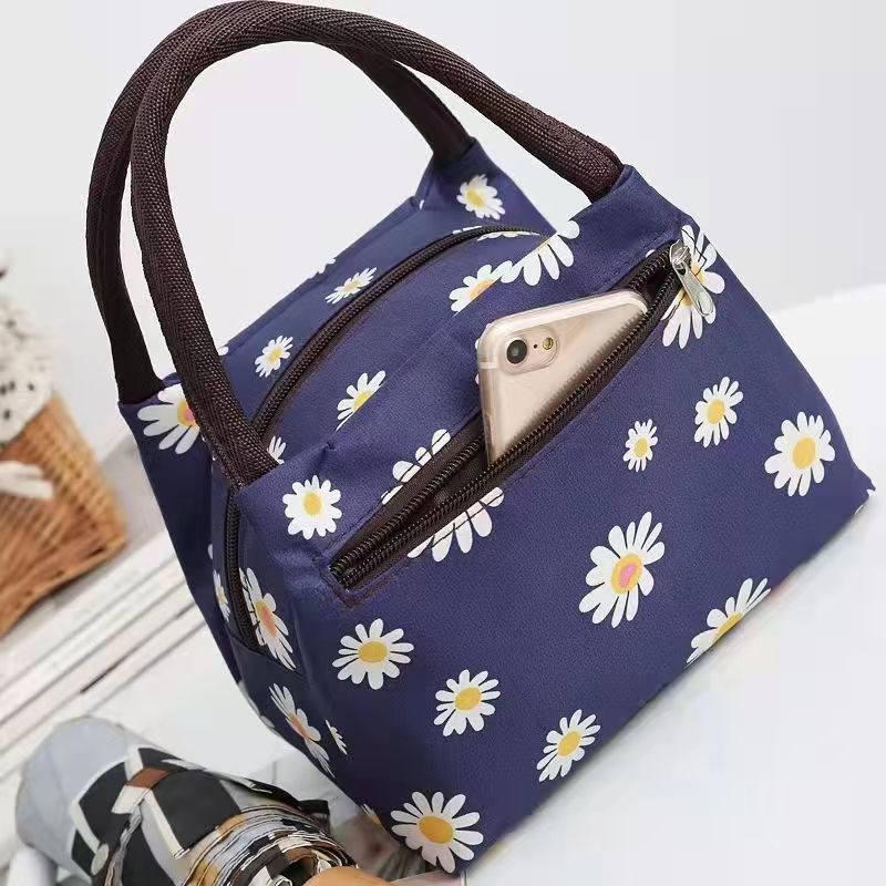 Printed Portable Student Small Cloth Bag – Makeup & Storage Organizer