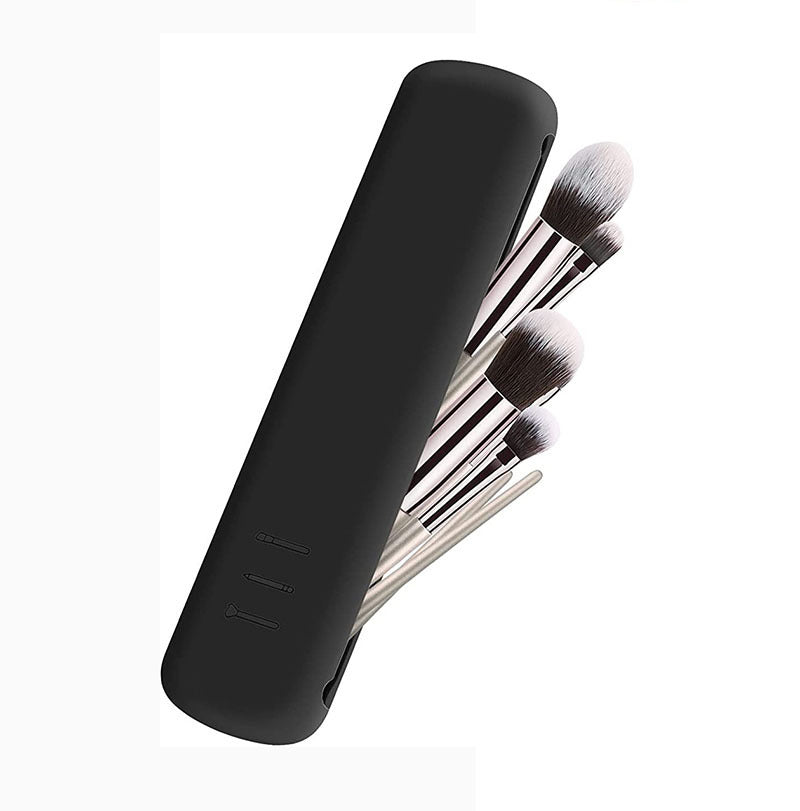 Silicone Makeup Brush Storage Bag – Magnetic Protective Cover